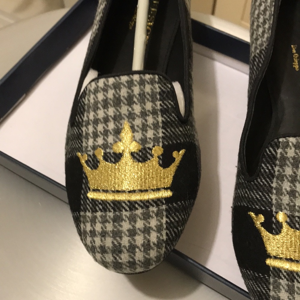 DEESIGNS by DEE OCLEPPO Crown plaid LOAFERS Size 7M. New in box. - Picture 4 of 10